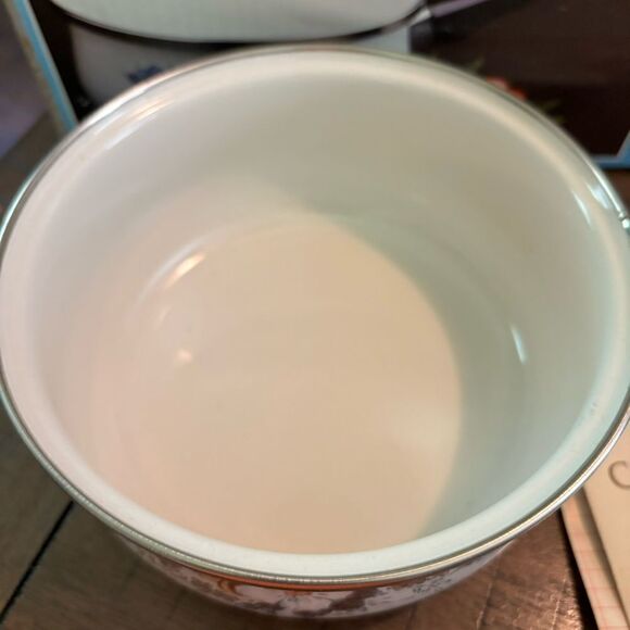 New Vintage In Box: Crowning Fashion Spring Bouquet 1.5 Quart Saucepan NOS - Picture 3 of 5